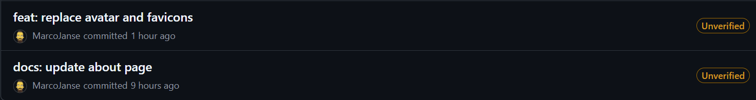 Unverified commits from Codespaces
